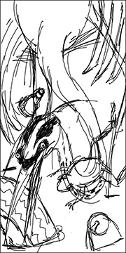Heron Sketch Image