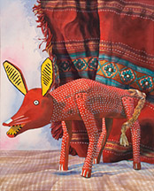 Oaxaca Coyote ' Serape Image