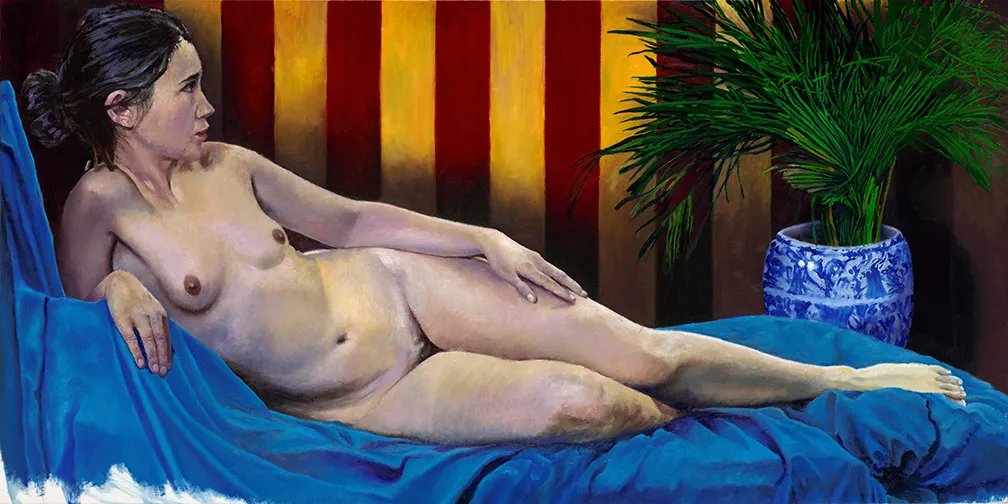 Striped Wallpaper painting