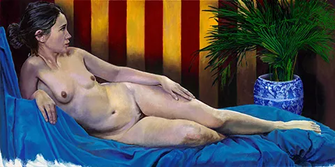 Striped Wallpaper painting